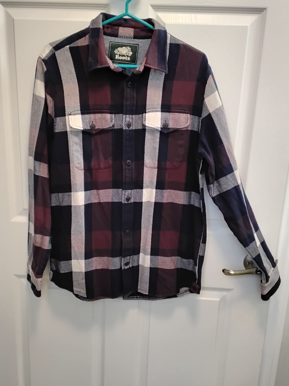 Roots Canada Est. 1973 Men's (unisex) Plaid Flannel Shirt Size SM